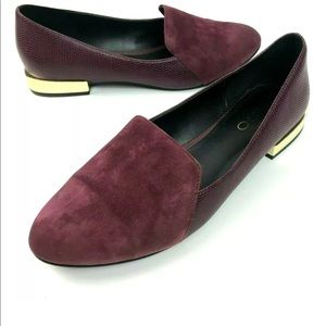 Aldo burgundy flats/loafer